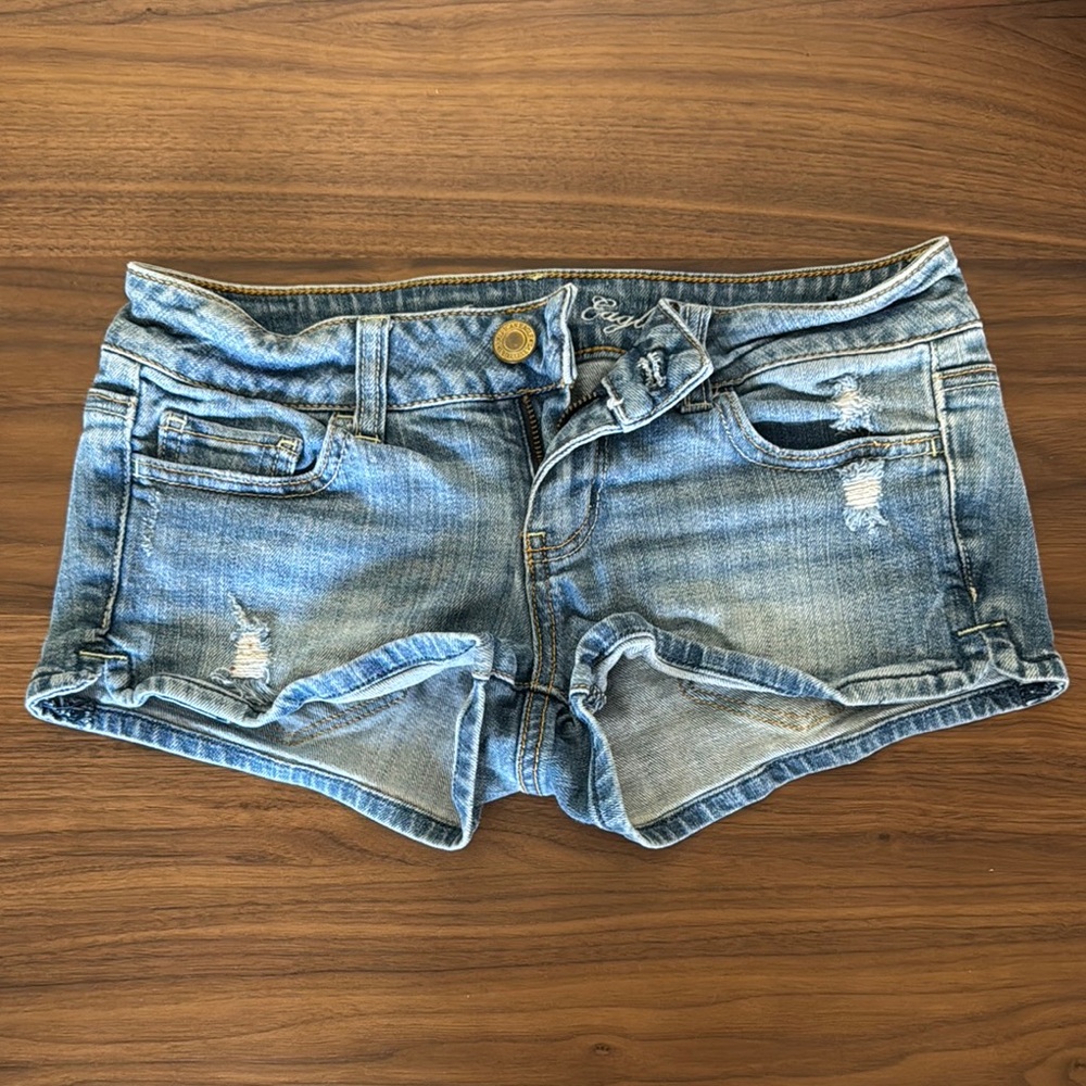 American Eagle Outfitters Light Blue Jean Shorts